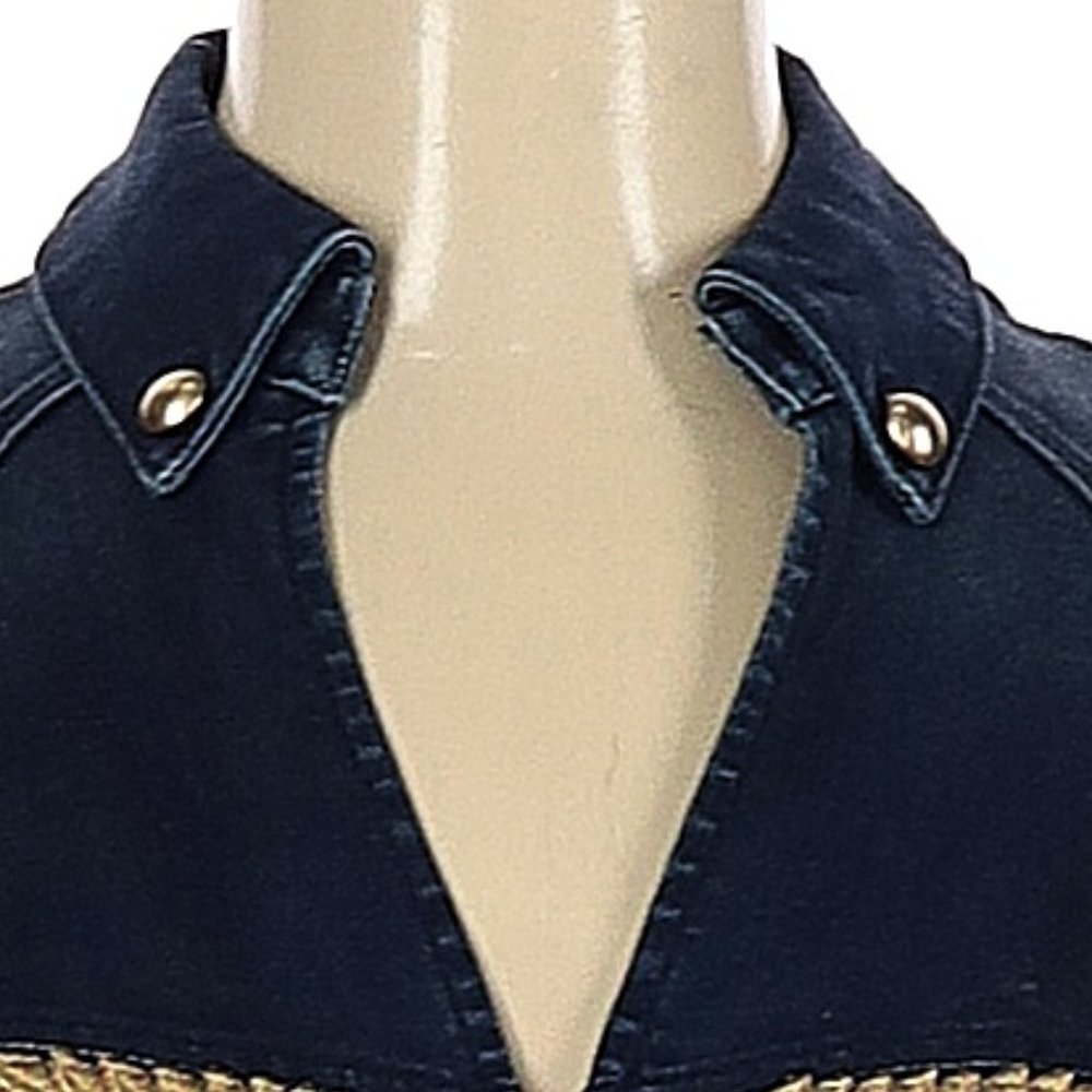 ๐ฅSPECTACULAR๐ฅ Bebe Vintage Denim Band Blazer - Picture 5 of 10
